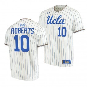 Dave Roberts UCLA Bruins #10 White College Baseball Stripes Jersey