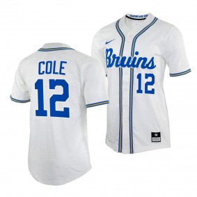 UCLA Bruins Gerrit Cole College Baseball Replica White #12 Jersey