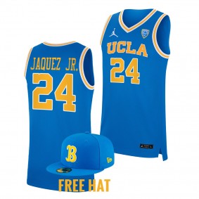 Jaime Jaquez Jr. #24 UCLA Bruins College Basketball Free Hat Jersey 2022-23 Blue