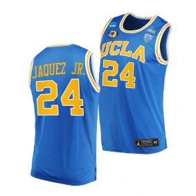 UCLA Bruins Jaime Jaquez Jr. #24 Blue College Basketball Jersey Away