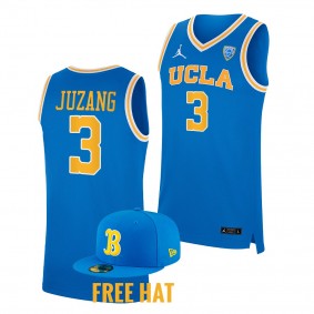 Johnny Juzang #3 UCLA Bruins College Basketball Free Hat Jersey Blue