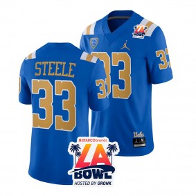 Men's Carson Steele UCLA Bruins 2023 LA Bowl Blue #33 Football Jersey