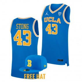 Russell Stong #43 UCLA Bruins College Basketball Free Hat Jersey 2022-23 Blue