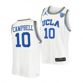 UCLA Bruins Tyger Campbell #10 White College Basketball Jersey Home