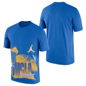 UCLA Bruins Jordan Brand Basketball 90s Hoop Max T-Shirt Blue