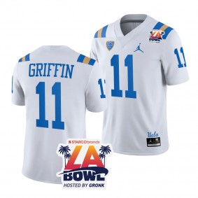 UCLA Bruins 2023 LA Bowl Chase Griffin #11 White Men's Football Jersey