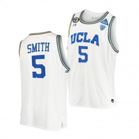 UCLA Bruins Chris Smith 2021 March Madness PAC-12 White Stand Together Jersey Honor John R. Wooden