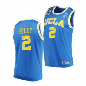 UCLA Bruins Cody Riley 2021 March Madness PAC-12 Blue Stand Together Jersey Honor John R. Wooden