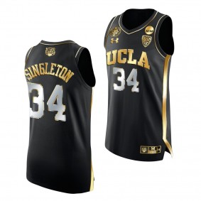 David Singleton UCLA Bruins 2021 March Madness Final Four Black Golden Authentic Jersey