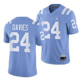 Jaylin Davies UCLA Bruins Alternate Game #24 Jersey Men's Light Blue Football Uniform