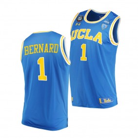 UCLA Bruins Jules Bernard 2021 March Madness Final Four Blue PAC-12 Jersey