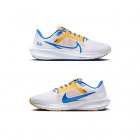 UCLA Bruins Nike Unisex Zoom Pegasus 40 Running Shoes White