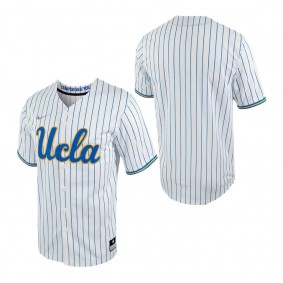 UCLA Bruins Nike Pinstripe Replica Full-Button Baseball Jersey White Blue