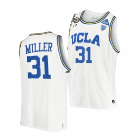 UCLA Bruins Reggie Miller College Basketball White Stand Together Jersey Honor John R. Wooden